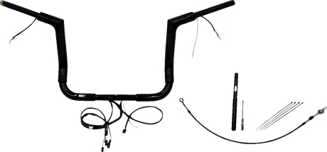 Handlebar Kit - Flat Top - 12\" - Black 2021 - 2022