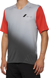 Celium Jersey - Short-Sleeve - Gray/Racer Red - Small