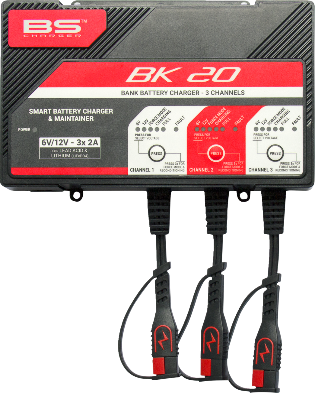 Charger - BK20 - 12V - 3 x 2A