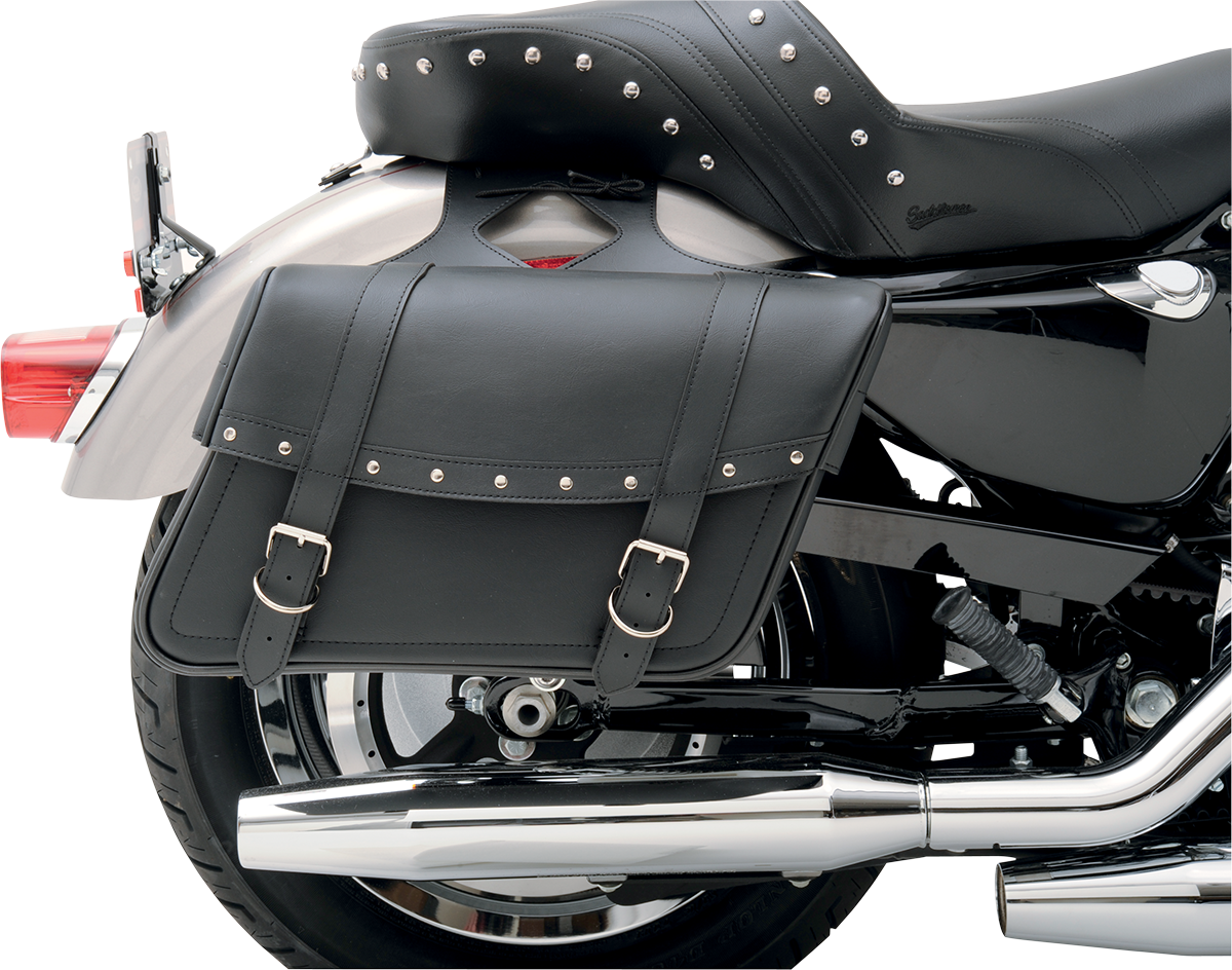 Highwayman Rivet Slant-Style Saddlebags - Medium