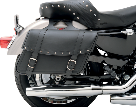 Highwayman Rivet Slant-Style Saddlebags - Large