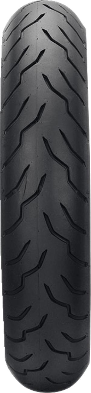 Tire - American Elite - Front - MT90B16 - Narrow Whitewall - 72H