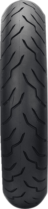 Tire - American Elite - Front - MT90B16 - Narrow Whitewall - 72H