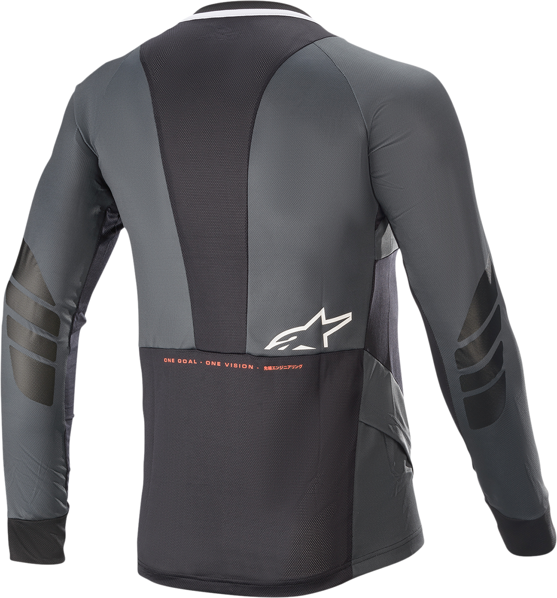 Drop 8.0 Long-Sleeve Jersey - Black/Coral - 2XL