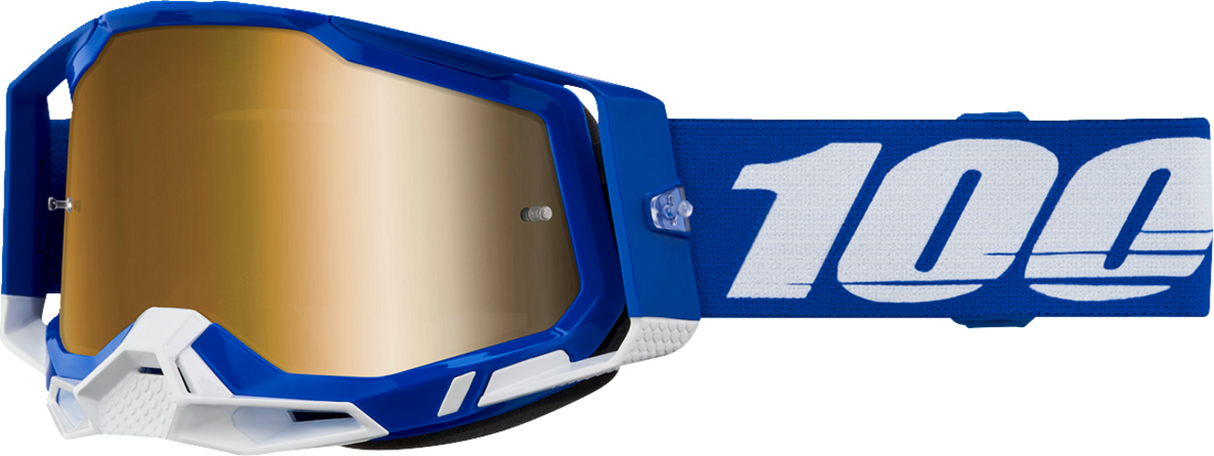 Racecraft 2 Goggle - Blue - Gold Mirror