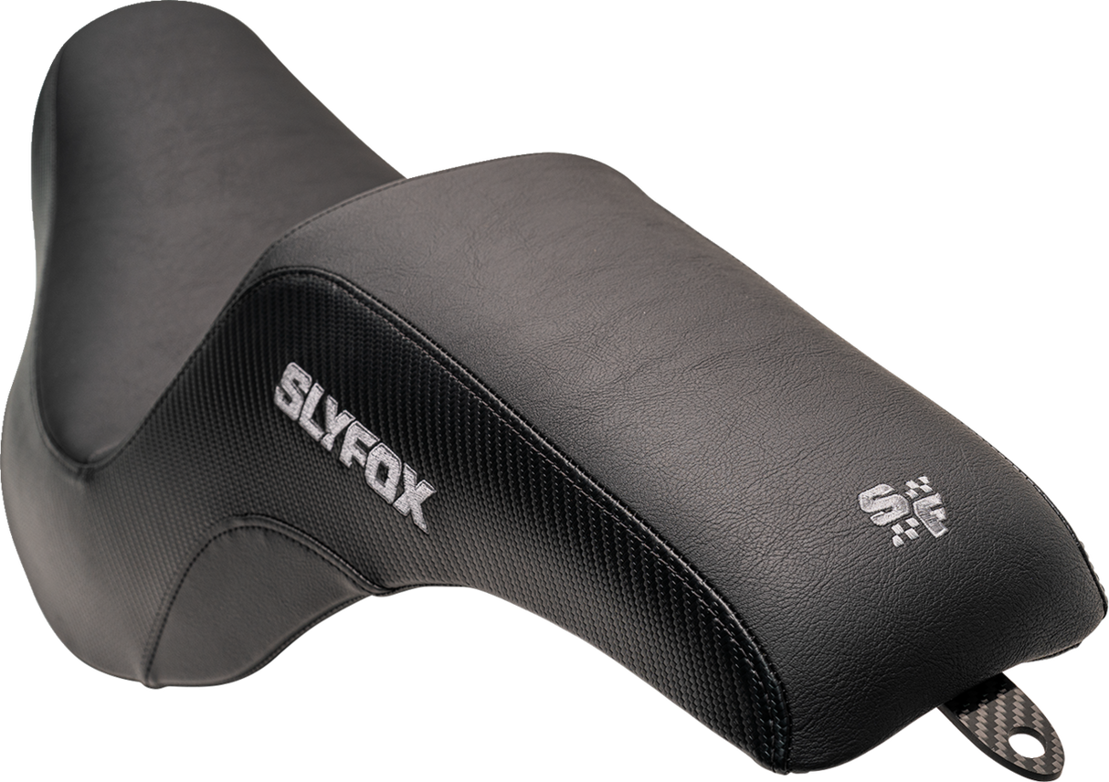 Slyfox Seat - Gray Logo - Smooth Vinyl - Carbon Fiber - FL \'18-\'24 2018 - 2024