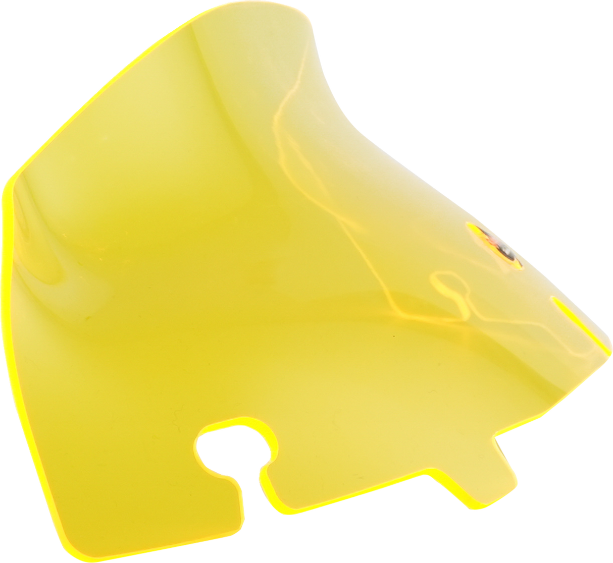 Kolor Flare™ Windshield - 4\" - Yellow Ice - FLH 2014 - 2023