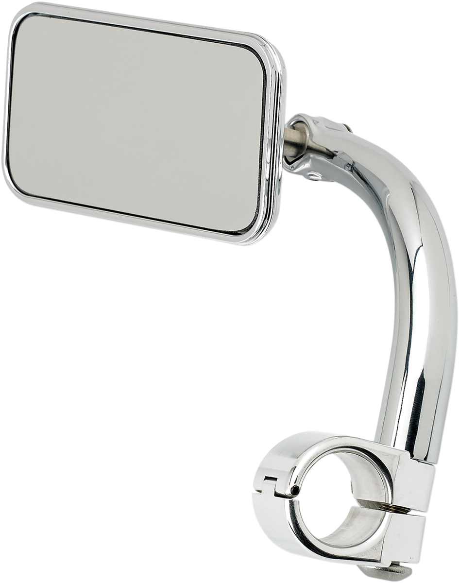 Rectangular Clamp-On Mirror - 1\" - Chrome