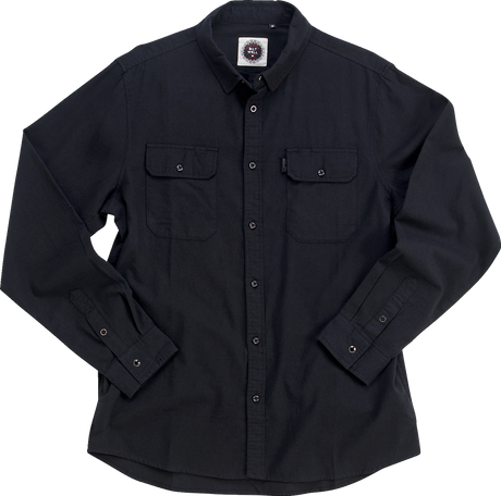 Blackout Lightweight Flannel - Black - XL