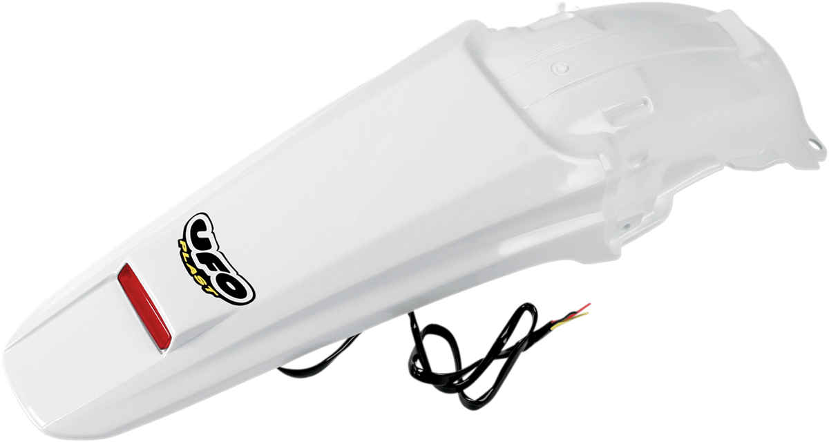 Enduro Rear Fender with LED - White - 2005 - 2016