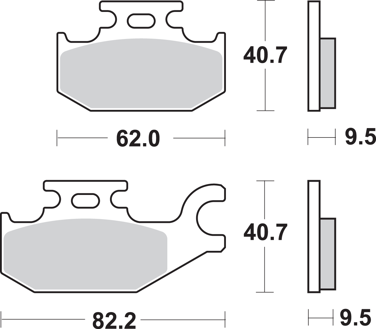 Off-Road Sintered Brake Pads 2000 - 2006