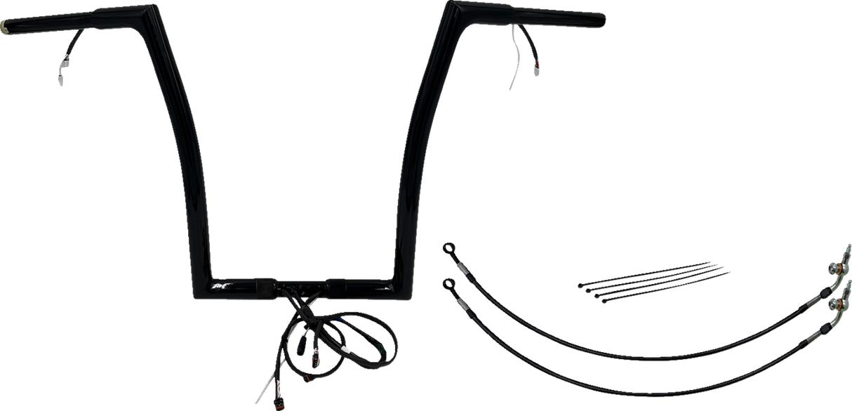 Handlebar Kit - Flat Top - 16\" - Black 2015 - 2015