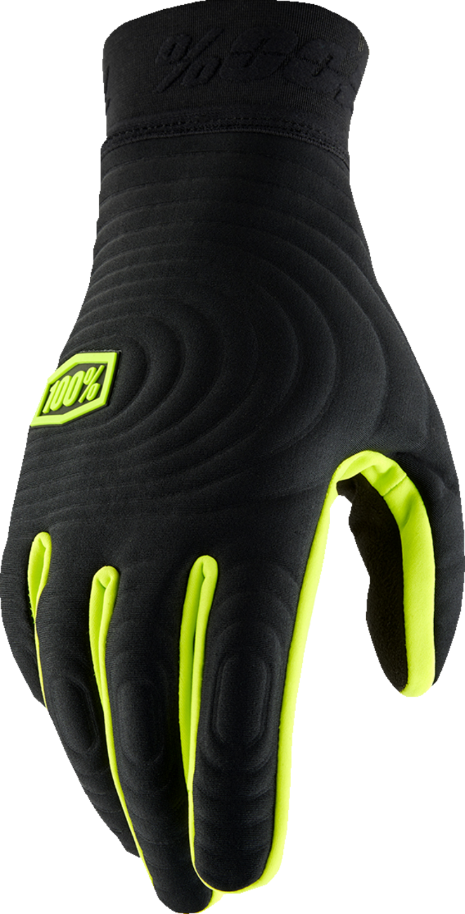 Brisker Xtreme Gloves - Black/Fluo Yellow - Large