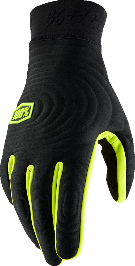 Brisker Xtreme Gloves - Black/Fluo Yellow - Large