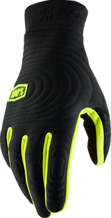 Brisker Xtreme Gloves - Black/Fluo Yellow - Large