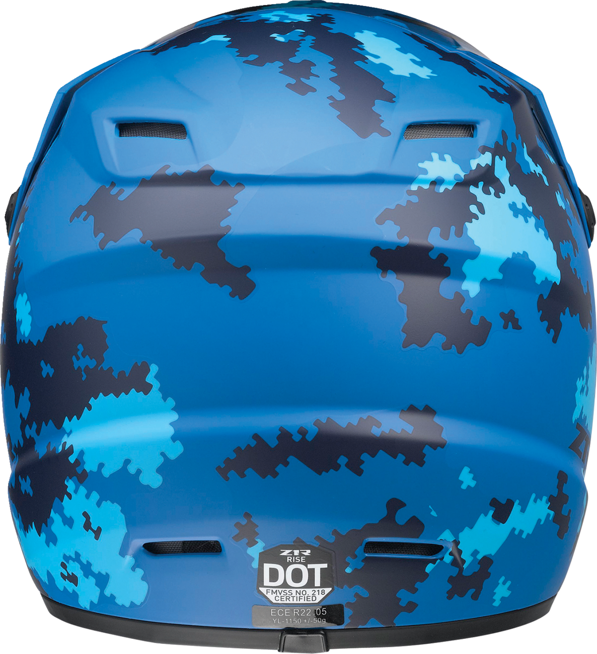 Youth Rise Helmet - Digi Camo - Blue - Medium