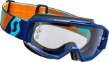 Split OTG Goggles - Royal Blue/Orange - Clear Works