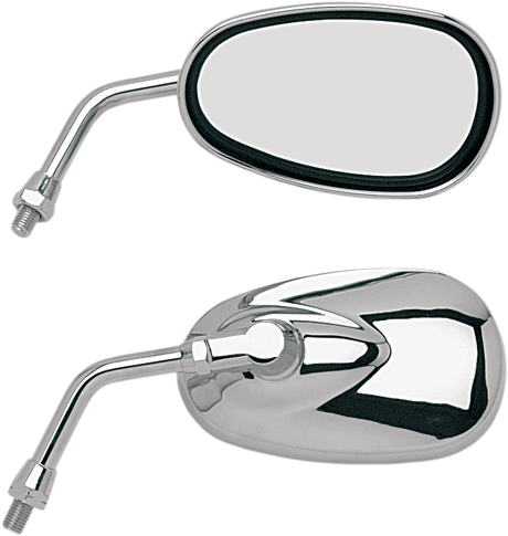 Mirror - \'Lil\' Cruiser - Side View - Oval - Chrome - Right