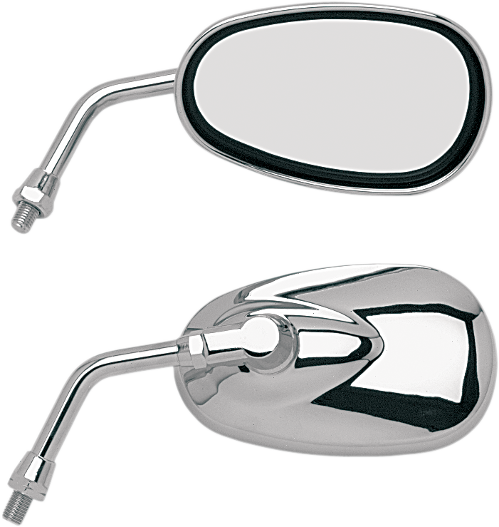 Mirror - \'Lil\' Cruiser - Side View - Oval - Chrome - Left/Right