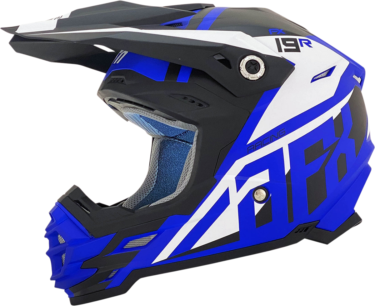 FX-19R Helmet - Racing - Matte Blue - Medium