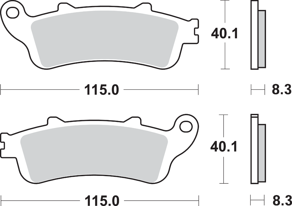 LS Brake Pads - Honda - 736LS 1997 - 2015