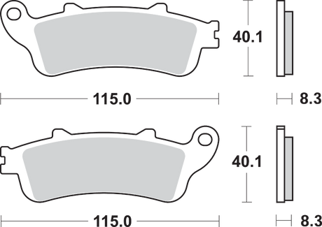 LS Brake Pads - Honda - 736LS 1997 - 2015