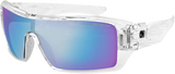 Paragon Sunglasses - Gloss Clear - Blue Mirror