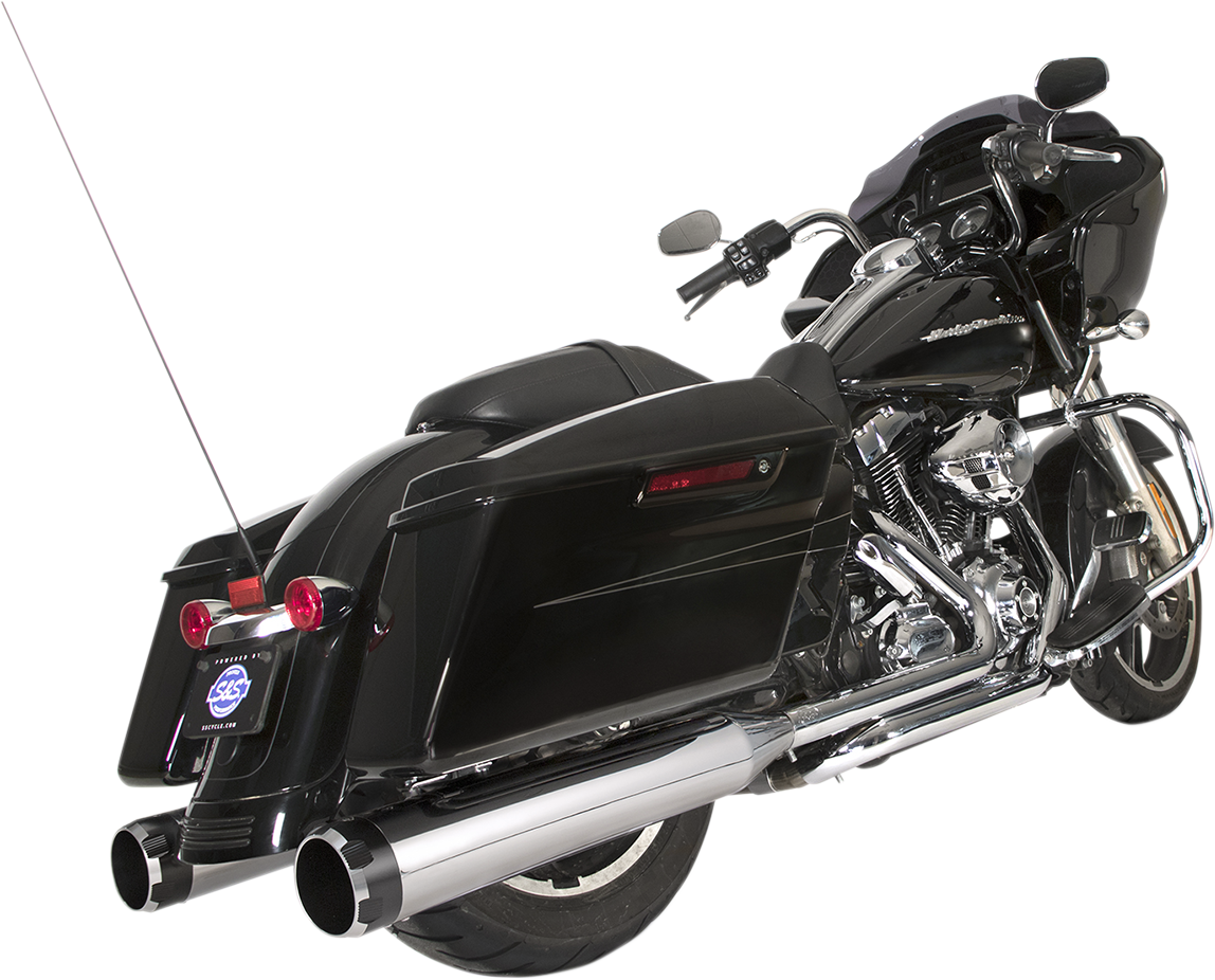 El Dorado Dual Exhaust System - Chrome - Black Thruster 2009 - 2016