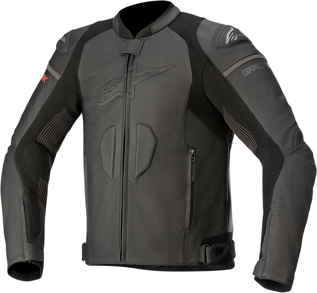 GP Plus R v3 Rideknit® Leather Jacket - Black/Black - US 40 / EU 50