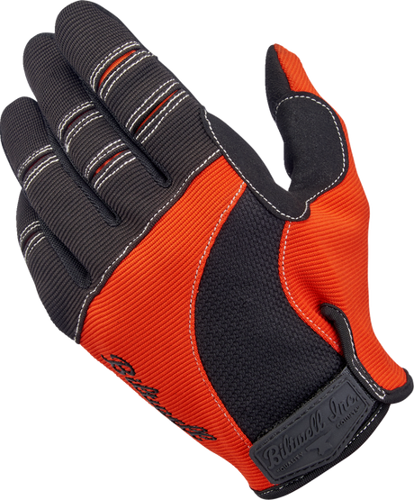 Moto Gloves - Orange/Black - Large