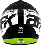 FX-17Y Helmet - Attack - Matte Black/Green - Small