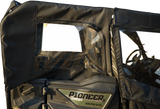 Soft Doors - Middle/Rear Windows - Black - Honda Pioneer 1000 2016 - 2023