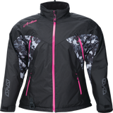 Women\'s Pivot 7 Jacket - Black/Camo Gray/Pink - XS