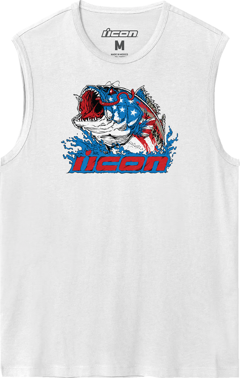 American Basstard™ Tank Top - White - Small