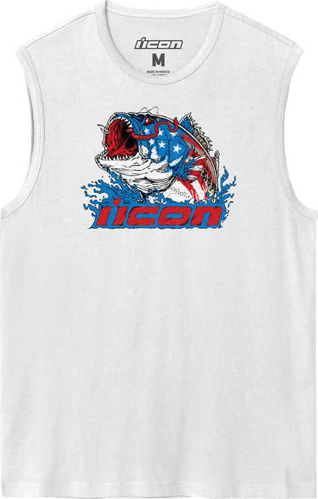 American Basstard™ Tank Top - White - Large