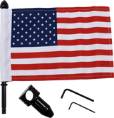 Saddlebag - Fixed Upright Flag Mount - 7/8\" Bar - 6\" X 9\" Flag