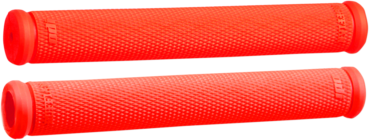 Grips - Ruffian - 8\" - Snow - Fluorescent Red