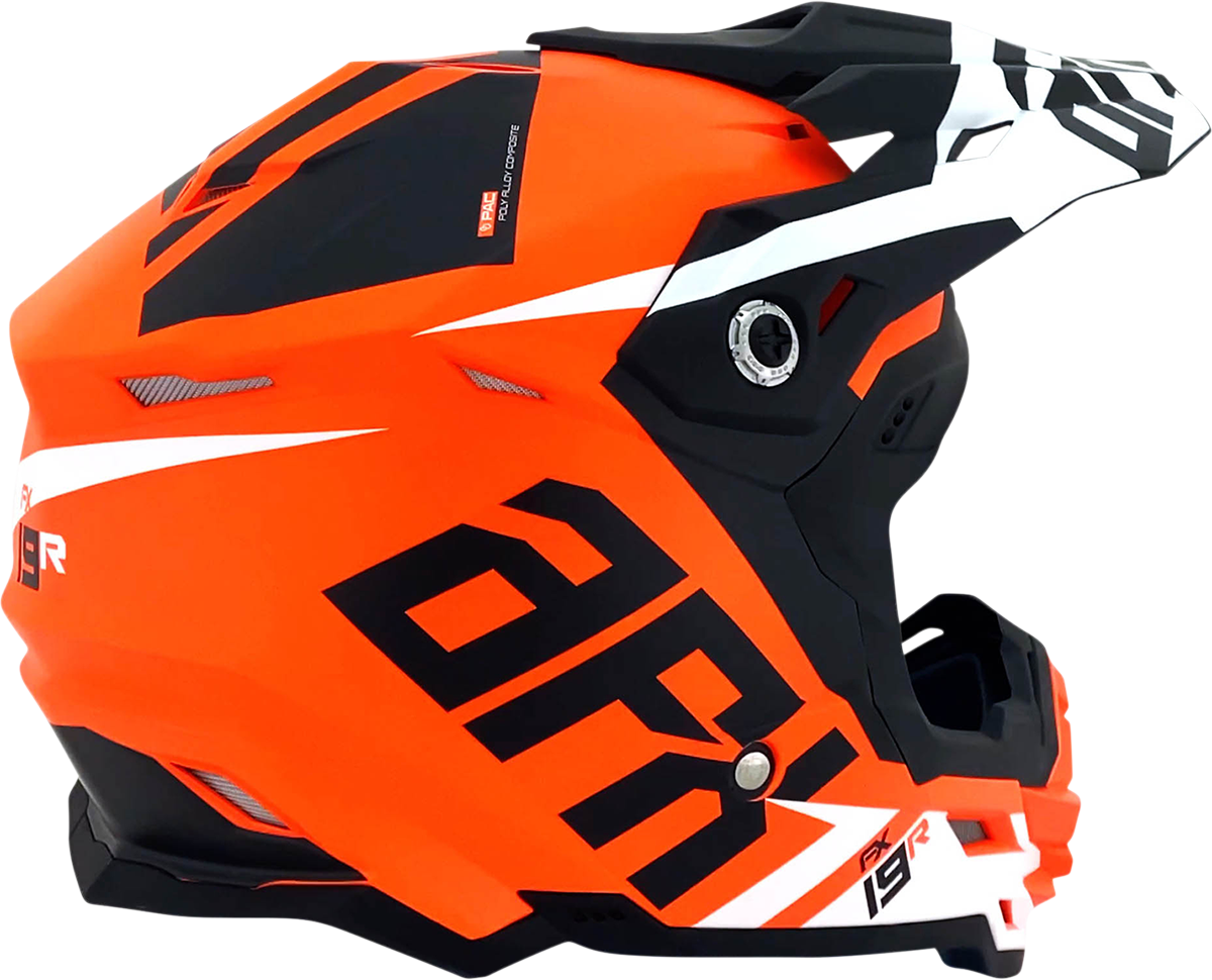 FX-19R Helmet - Racing - Matte Orange - Large