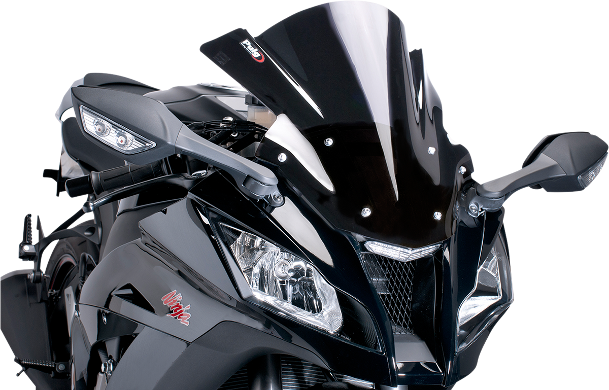 Race Windscreen - 16-1/8\"Black - ZX10R 2011 - 2015