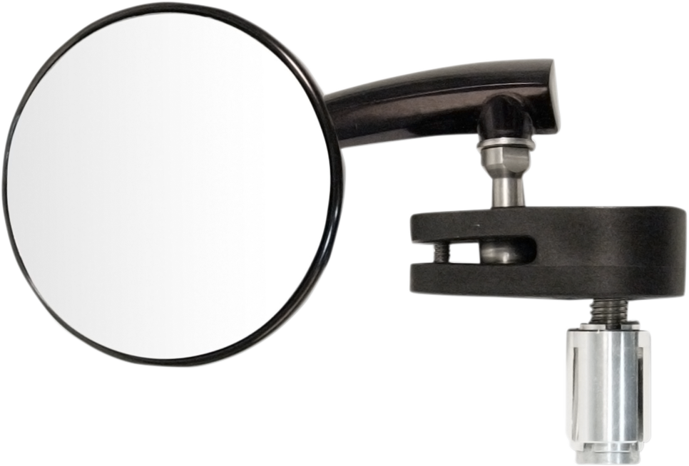 Mirror - Side View - Round - Black - Left