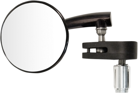 Mirror - Side View - Round - Black - Left