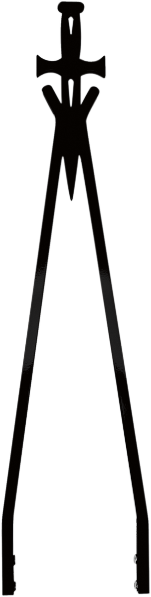 Sissy Bar Stick - Black - 30\" Daggertude - Narrow