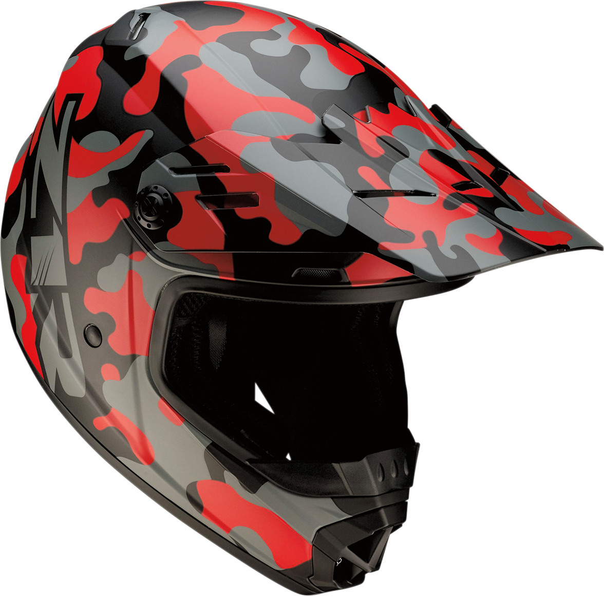 Youth Rise Helmet - Camo - Red - Large