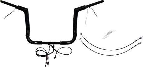 Handlebar Kit - Flat Top - 12\" - Black 2016 - 2020