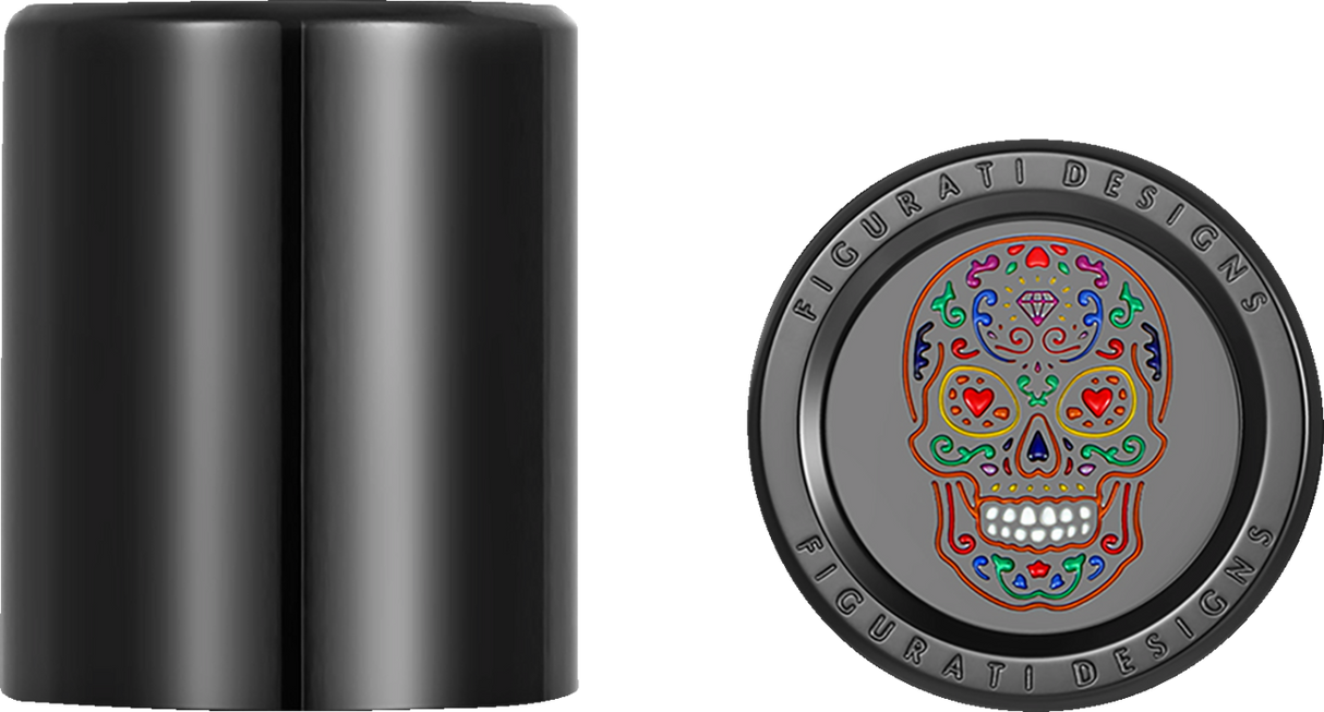 Docking Cover - Short - Black - Sugar Skull