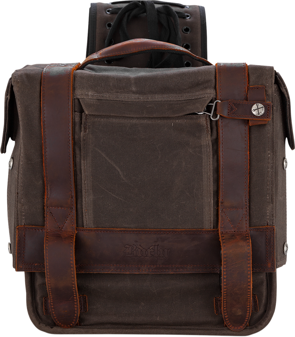 Throw-Over Saddlebag - Dark Oak