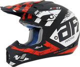 FX-17Y Helmet - Attack - Matte Black/Red - Medium