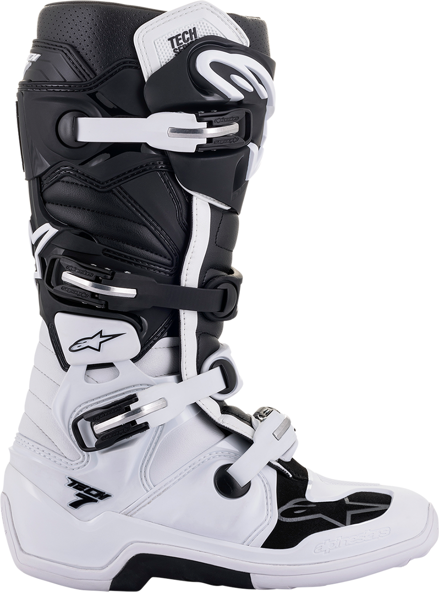 Tech 7 Boots - White/Black - US 12