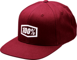 Icon Snapback Hat - Burgundy - One Size