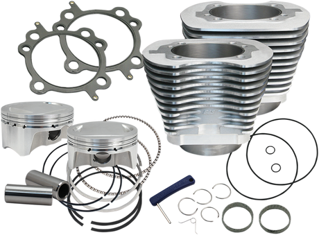 4\" Big Bore Bolt-In Sidewinder® Cylinder Kit - 110\" - Silver 2007 - 2017